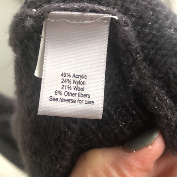 Jennifer Lopez gray asymmetrical cardigan size Small - Picture 9 of 10